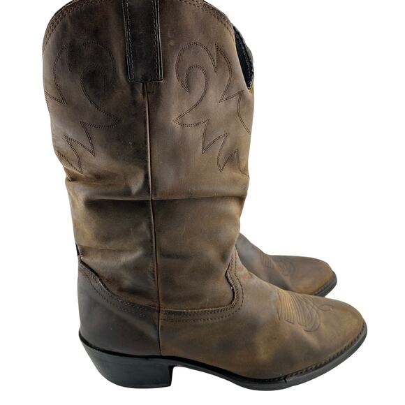 Durango SW542 Brown Leather Cowboy Western Boots - Mens 10 D Very Good Condition main image 5